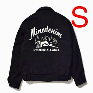 S MINEDENIM × HYSTERIC GLAMOUR F.Black Denim JACKET BLACK マインデニム ヒステリックグラマー コラボ ジャケット 黒 Tee 野口 強