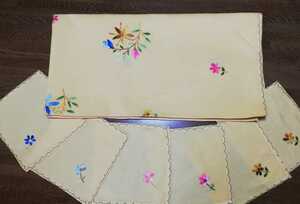  Испания toredo вышивка скатерть & салфетка 6 листов 