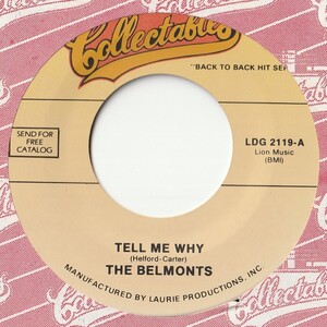 Belmonts Tell Me Why / Come On Little Angel Collectables US LDG 2119 201238 R&B R&R レコード 7インチ 45