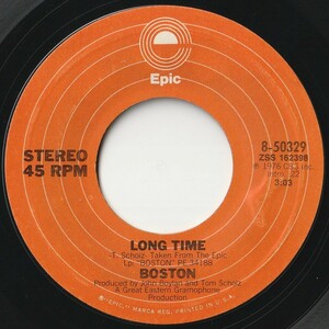 Boston Long Time / Let Me Take You Home Tonight Epic US 8-50329 201247 ROCK POP ロック ポップ レコード 7インチ 45