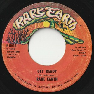 Rare Earth Get Ready / Magic Key Rare Earth US R 5012 201300 ROCK POP ロック ポップ レコード 7インチ 45