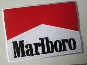 【大きめ】Marlboro マルボロ タバコ ロゴ ワッペン/ 刺繍 自動車 整備 レーシング ワールド チャンピョン フェラーリ B02