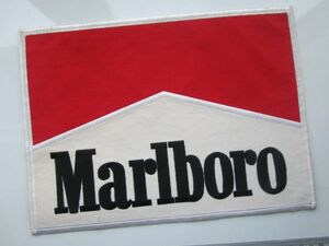 【大きめ 中古】ビンテージ Marlboro マルボロ タバコ ロゴ ワッペン/自動車 レーシング F1 ワールド チャンピョン スポンサー B02