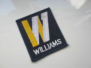 ビンテージ WILLIAMS ウィリアムズ エンジニアリング グランプリ F1 ワッペン/ ステッカー 整備士 自動車 レーシング 01