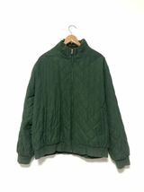 90s POLO GOLF Ralph Lauren JACKET LL グリーン アウター キルティング ジャケット ブルゾン フルジップ ポロゴルフ ナイガイ ビンテージ_画像1