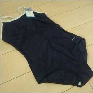  new goods *3L* school Uni * white piping woman school swimsuit * navy blue × white 