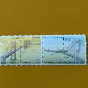 瀬戸大橋開通記念 1988 ６０円切手４枚