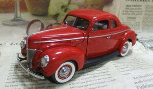 * rare out of print * Dan Bally mint *1/24*1940 Ford Deluxe Coupe red 