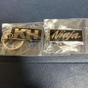 Kawasakiモーターサイクルエンブレムメタルキーホルダー【2個セット】