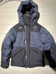 19AW F.C.R.B. DOWN BENCH PARKA ダウン ベンチ パーカー　ブリストル　美品　サイズS ネイビー