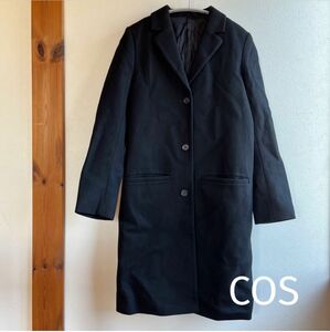 COS カシミヤ混 ウール チェスターコート