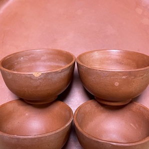 未使用蓋付き龍模様の中国茶マグカップ と 中古シンプル中国茶器セット(急須は龍模様)の画像9