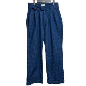 トワロニエ toironier　 Denim Brooks Wide Pant 商品番号：8071000099006-071S-JM