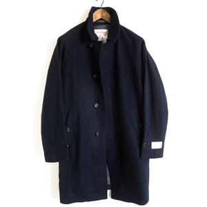 BEAMS PLUS ハリスツイード gore tex WINDSTOPPER ステンカラーコート S 送料込 メンズ ビームスプラス HARRIS TWEED ゴアテックス コート