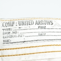 〇392663 【SALE】UNITED ARROWS ○コーデュロイパンツ 製品染め サイズ44 ストレッチ TYPE PT-0002 メンズ 日本製 からし色 イエロー 無地_画像8