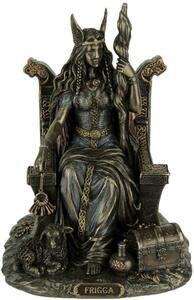 フリッガ/フリッグ 北欧の愛と結婚の女神 置物彫刻 彫像/北欧神話 最高位の女神（輸入品）