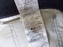 e81◆Levis 514 コーデュロイパンツ◆w40 ビッグサイズ 古着 USED ネイビー色 リーバイス514 コーデュロイパンツ ウエスト約110cm程 4L_画像9