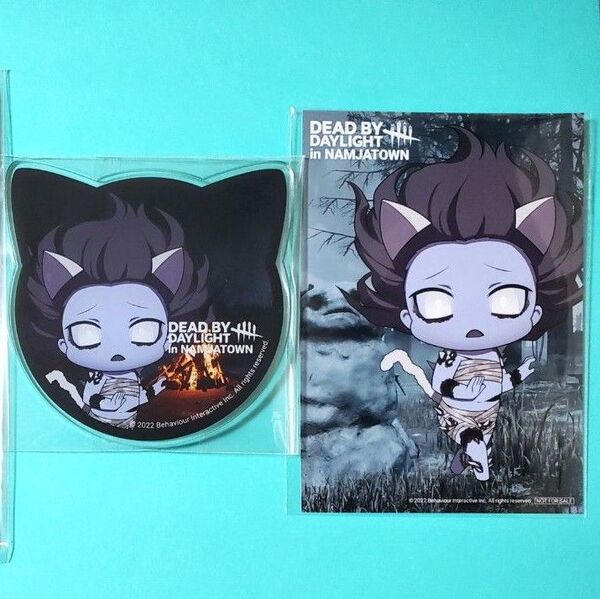 DBD スピリット 猫型アクリルコースター&イラストシート 2点セット