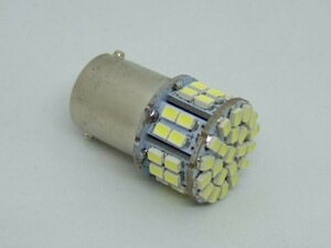 ＜LEDS06W-009＞ 50SMD LED ウインカー、ポジション・テールランプ用 （白色 ・6000K) S25 シングル球 ＜BA15ｓ＞「10W電球　置換え」