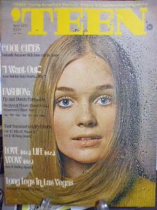 【アメリカのヤングポップカルチャー雑誌】'TEEN Fashion,Beauty&Entertainment　1971年 April The Truth About Yoga Overall Action 
