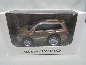 ★非売品 プルバックカー★クルーガー ハイブリッド KLUGER HYBRID ベージュ　ブラウンメタリック系カラー★