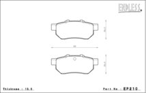 エンドレス MX72 ブレーキパッド 前後セット フィット GE7 GE8 GE9 H19/10～H21/11 4輪ディスク_画像3