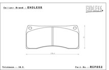 エンドレスキャリパーキット 補修ブレーキパッド NEW タイプR RacingBIG4/6POT ピストン:6/4_画像2