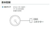 PIVOT ピボット GTゲージ60 OBDタイプ タコメーター フォルクスワーゲン ゴルフ6 1KCBZ H22.4～ CBZ TSI トレンドライン_画像2