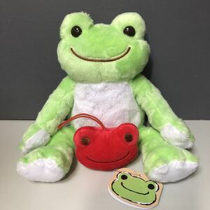 カエルのピクルス ぬいぐるみ★もちもちフェイス マスコット★Pickles the frog★ビーンズドール★ナカジマコーポレーション