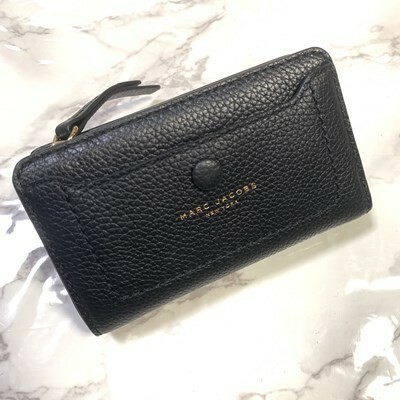 【1品限り】 マークジェイコブス 財布 ブラック 黒 ゴールド MARC BY MARC JACOBS #B258