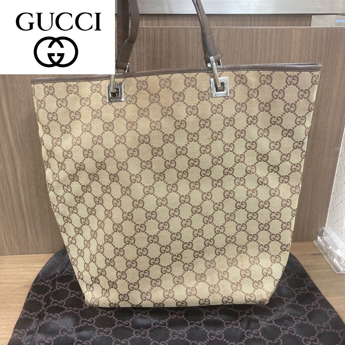 GUCCI グッチ ハンドバッグ トートバッグ レザーxクロコ型押しx