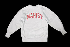 VINTAGE 90’S CHAMPION REVERSE WEAVE MARIST CREWNECK GREY SIZE XL