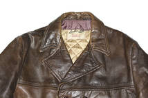 VINTAGE CAMPUS LEATHER JACKET SIZE 42 MADE IN USA_画像2