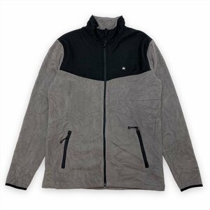 QUIKSILVER クイックシルバー フリース ジャケット グレー 古着 メンズ S ジップアップ クリーニング済み