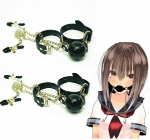 .. plastic gag 2 piece mask clip attaching .. mask mask mask SM..