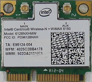 intel Centrino Wireless-N + WiMAX 6150 無線LANアダプタ 802.11n + WiMAX対応/612BNXHMW/WiFi + WWAN