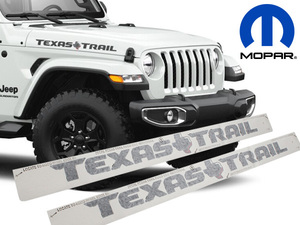 MOPAR純正 Texas Trail スペシャルエディション ボンネット デカール 2枚セット ステッカー ジープ JT グラディエーター JL ラングラー