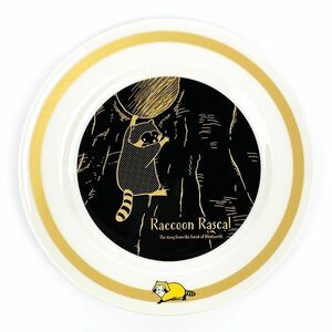 [ негодный номер ] Rascal the Raccoon Classic plate черный тарелка ланч подарок 