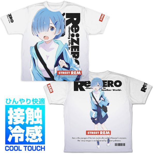 在庫処分】 レム リゼロ Re:ゼロから始める異世界生活 レムラム 2個セット Msize tシャツ アニメ STOCK HOBBY  フルグラフィックtシャツ イラスト、キャラクター