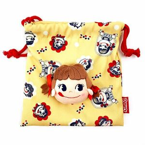  Peko-chan face pouch pouch case yellow 