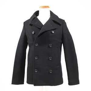 LITHIUM HOMME lithium Homme Thinsulate INSULATION melt n wool pea coat 3 black 