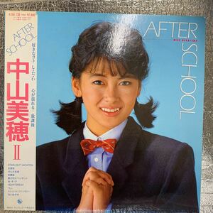 美盤 LP/中山美穂「After School (1985年・K28A-730・筒美京平・馬場孝幸・三浦一年etc作曲)」