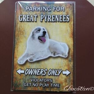 [ free shipping ] Great pire needs PARKING metal autograph plate metal signboard [ new goods ]