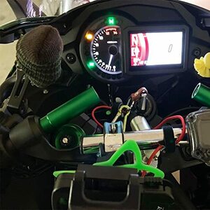 LEDISHUN ナビマウトステー カワサキ ニンジャ650 1000 Z1000SX GTR1400 H2SX に適用 (緑)