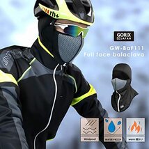GORIX(ゴリックス) 冬用 バラクラバ 防寒 暖かい フルフェイスマスク 目出し帽 フィルター付き 裏起毛 保温 防風 防水 (GW-BaF111)_画像2