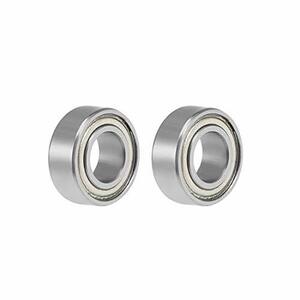 uxcell R188ZZ Ball Bearing 1/4”x1/2”x3/16” Double Shielded Z2 Lever Bearings 2pcs