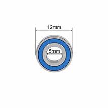 深溝玉軸受 シールベアリング MR125-2RS 5mm x 12mm x 4mm 双密封 クロム鋼 ブルーカバー P6(ABEC3)_画像4