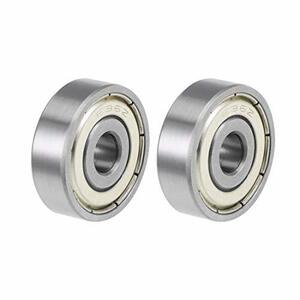 uxcell 636ZZ深溝玉軸受 騒音レベルZ2 ダブルシールド 炭素鋼 6 mm x 22 mm x 7 mm 2個入り