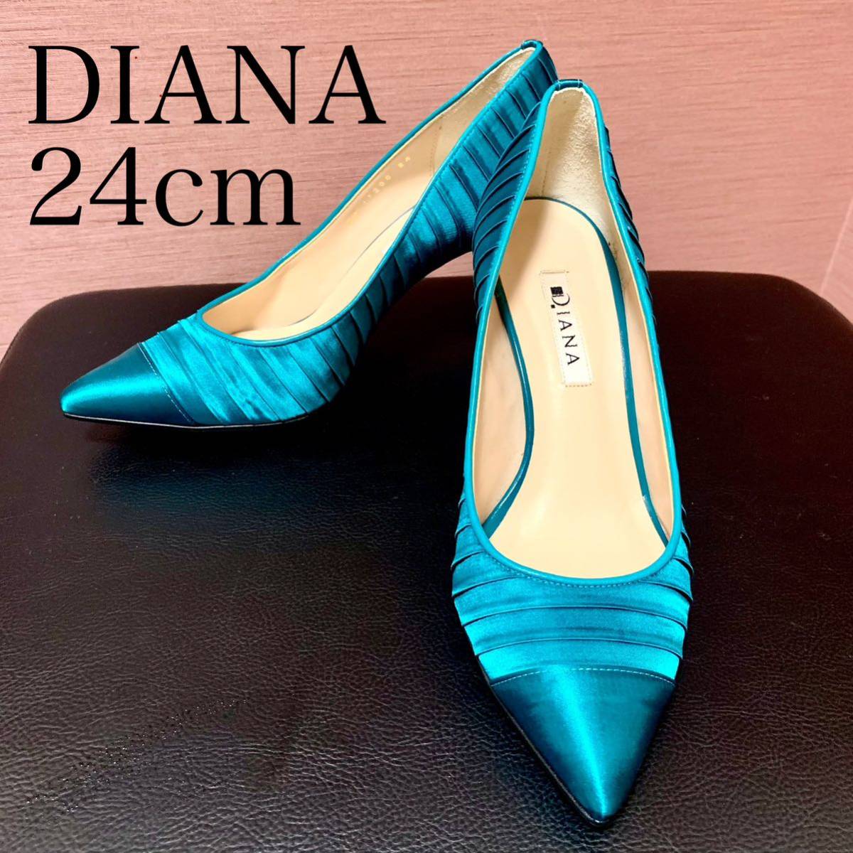 新品】DIANA ダイアナ スタッズ 付きエナメルパンプス23cm www