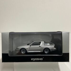 京商 1/43 三菱スタリオン 2600 GSR-VR グレースシルバー MITSUBISHI STARION SILVER 旧車 ミニカー モデルカー 国産名車の画像1